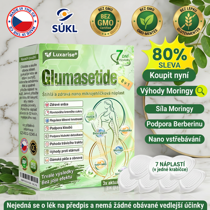Luxarise®🌿Glumasetide 8v1 Stihla a zdrava nano mikrojehlickova naplast(1krát denně – viditelné změny až za 7 dní) ✅Pro obezitu, zpevnění kůže, cukrovku, spánkovou apnoe, klouby atd.