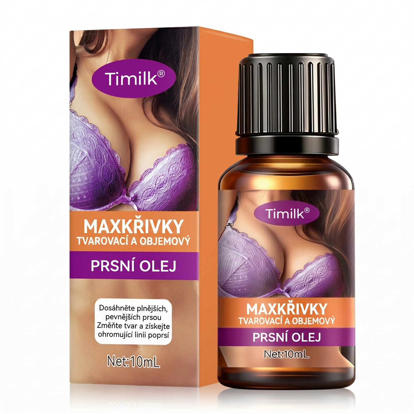 Timilk® 💋MAXKŘIVKY TVAROVACÍ A OBJEMOVÝ PRSNÍ OLEJ 🍬